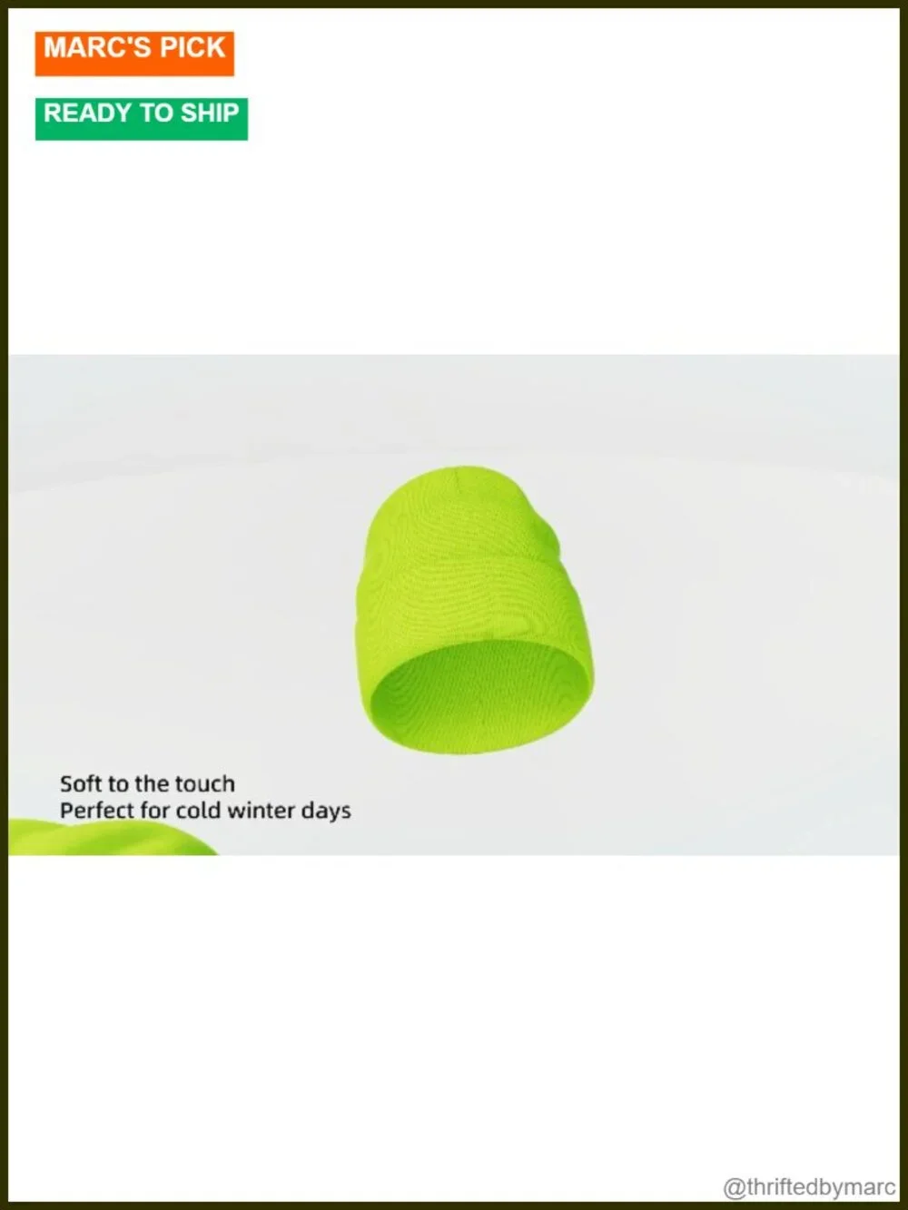 Knitted Beanie Cap Soft Warm Stretchable One Size Unisex Winter Hat